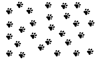 paw prints vector