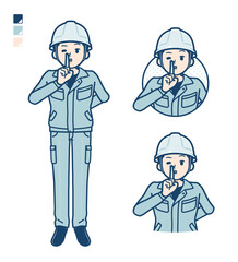 simple work wear Construction site man_be-quiet