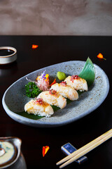 Sushi piece / White Fish Nigiri.