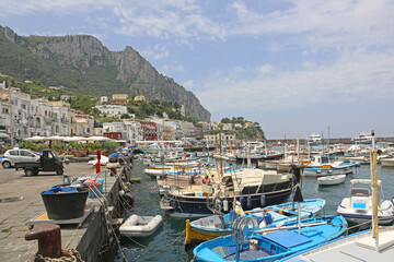 Fototapeta na wymiar Marina at Island Capri Italy