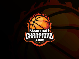Basketball sport logo design