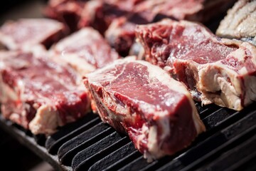 meat on the grill