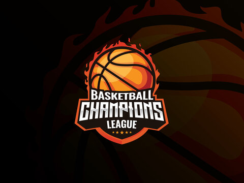 Basketball sport logo design
