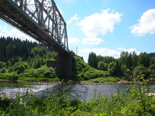 Fototapeta premium bridge over the river