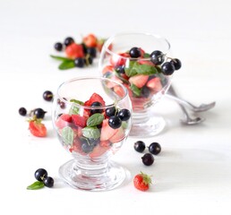 fruit salad with berries