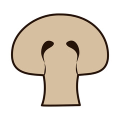 mushroom line and fill style icon vector design