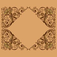 abstract floral decorative background for design