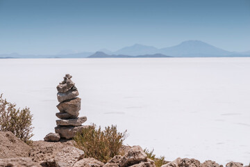 Fototapeta na wymiar Uyuni Salt Flats