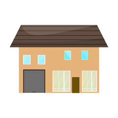 Residential house icon. Home building icon - Vector