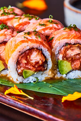 Sushi Roll / Avocado and Shrimp.