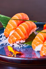 
Sushi piece / Salmon Nigiri.