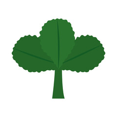 tropical leaf flat style icon vector design