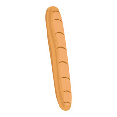 Isolated bread icon. Bakery product icon - Vector