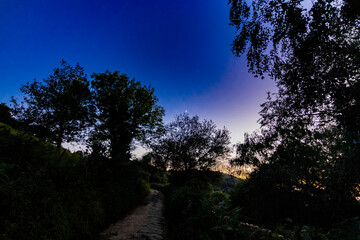 Obraz premium Puesta de sol desde Zarautz al ratón de Getaria