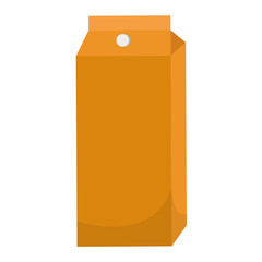 Isolated juice box icon. Drink icon - Vector