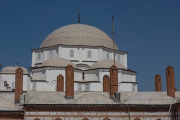 mosque and minaret for islamic worship