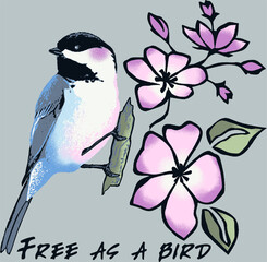 vector illustration of a bird