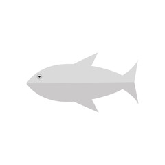 Isolated fish icon. Seafood icon . Healthy food - Vector