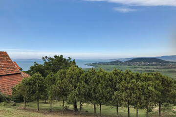 Landscape with a lake.