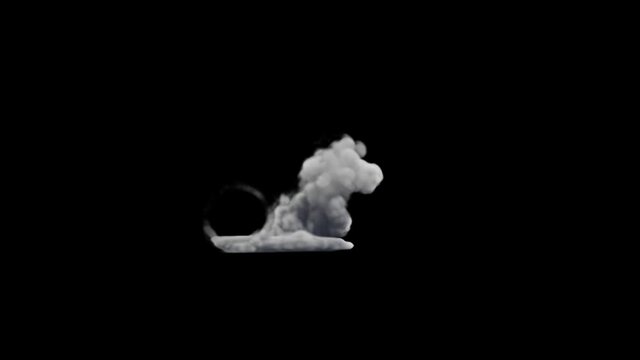 Burnout Smoke Animation Graphic Element