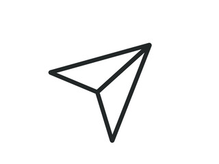 Paper plane icon. paper plane vector design. 