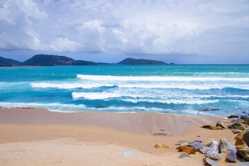 beach and sea in summer