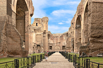 The Baths of Caracalla in Rome, Italy