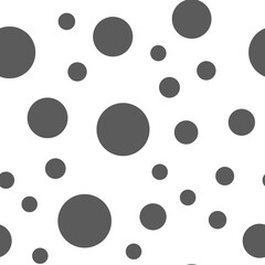 Dots seamless pattern. Random circles texture background.