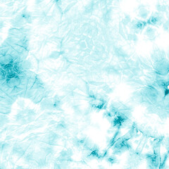 Minty Green Watercolor Design. Watercolor Brush Stroke. Blueish Green Watercolor Texture. Ink Chinese Art. Mint Breeze Vintage Tie Dye Design. Ocean Blue Bleach Dyeing. On White Background 