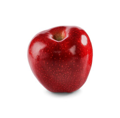 Fresh juicy red apple isolated on white