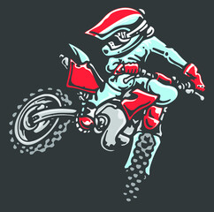 motorcycle rider on a motorcycle