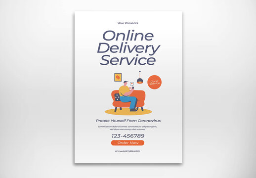Online Delivery Service Flyer
