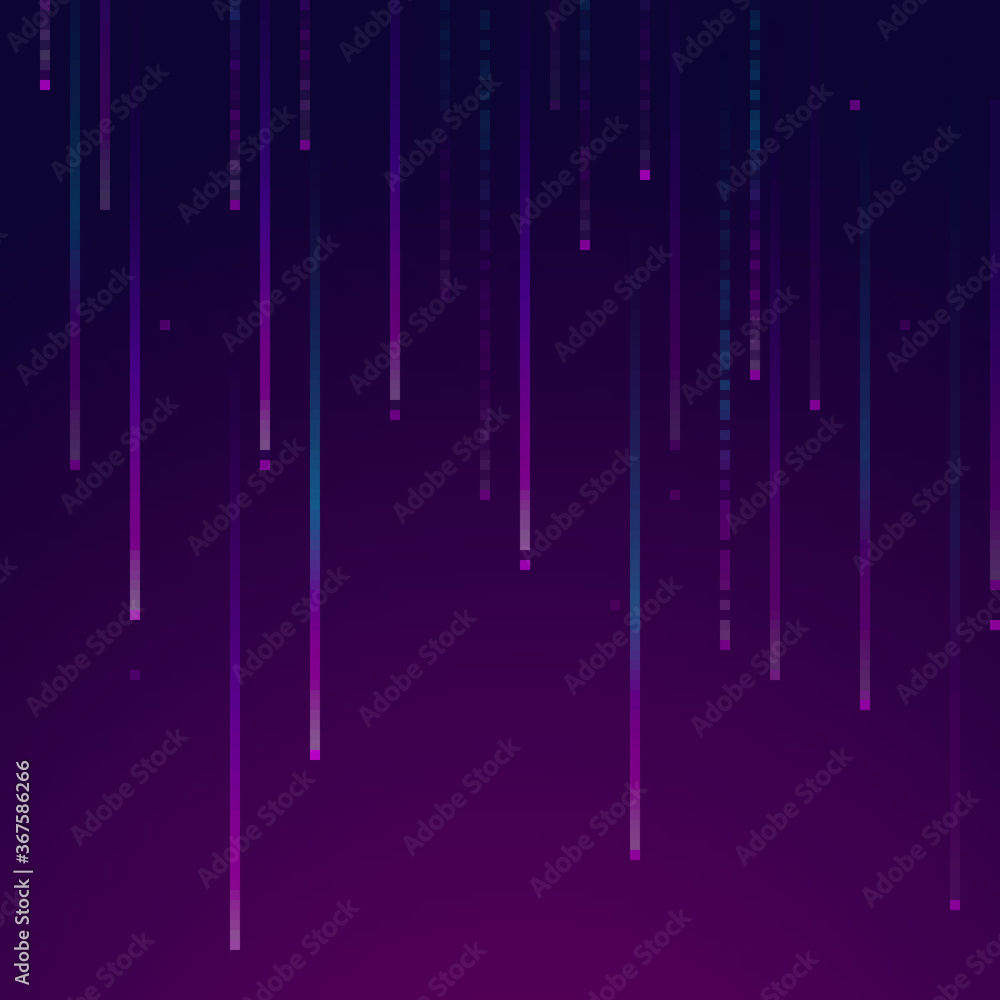 Poster vector pixel art of 80s retro sci-fi background. pixel art background. 8bit