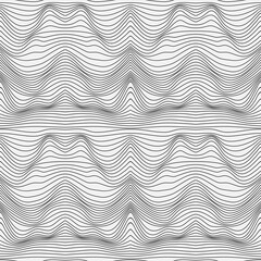 Wavy linear texture.