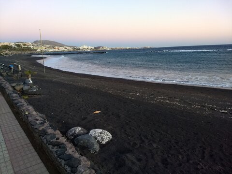 Playa arena negra, Isla Tenerife, Islas Canarias