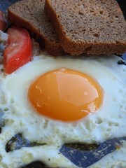 fried egg on toast