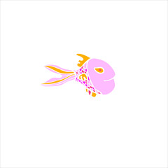 Colorful vector fish illustration