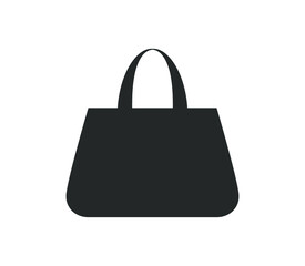 Shopping bag icon.  bag icon. shopping bag vector illustration.  Woman bag vector design. 