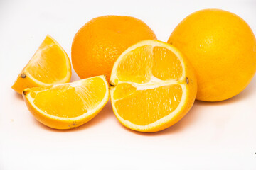 orange on white background