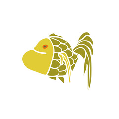 Colorful vector fish illustration