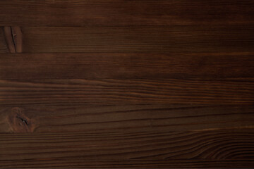 Wooden table. View from above.