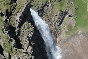 Engstligen Waterfall in Adelboden, Switzerland