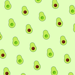 avocado pattern. Slices of avocado
