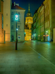 Warsaw Old Town at night