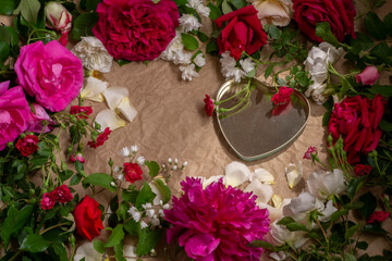 roses and heart