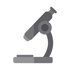 school education laboratory chemistry microscope flat icon with shadow