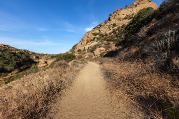 Dirt road nature path at Rocky Peak Park near Los Angeles and Simi Valley in Ventura County California.  