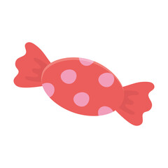 sweet wrapped candy isolated icon design white background