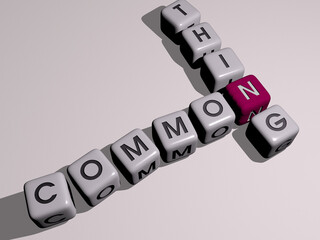 combination of common thing built by cubic letters from the top perspective, excellent for the concept presentation. background and animal