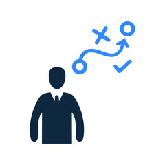 Business planning, strategy icon design